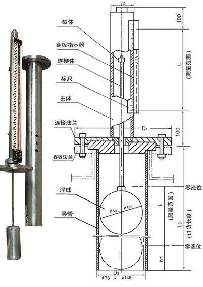 UDZ-1D插入型磁浮球液位計(jì)...